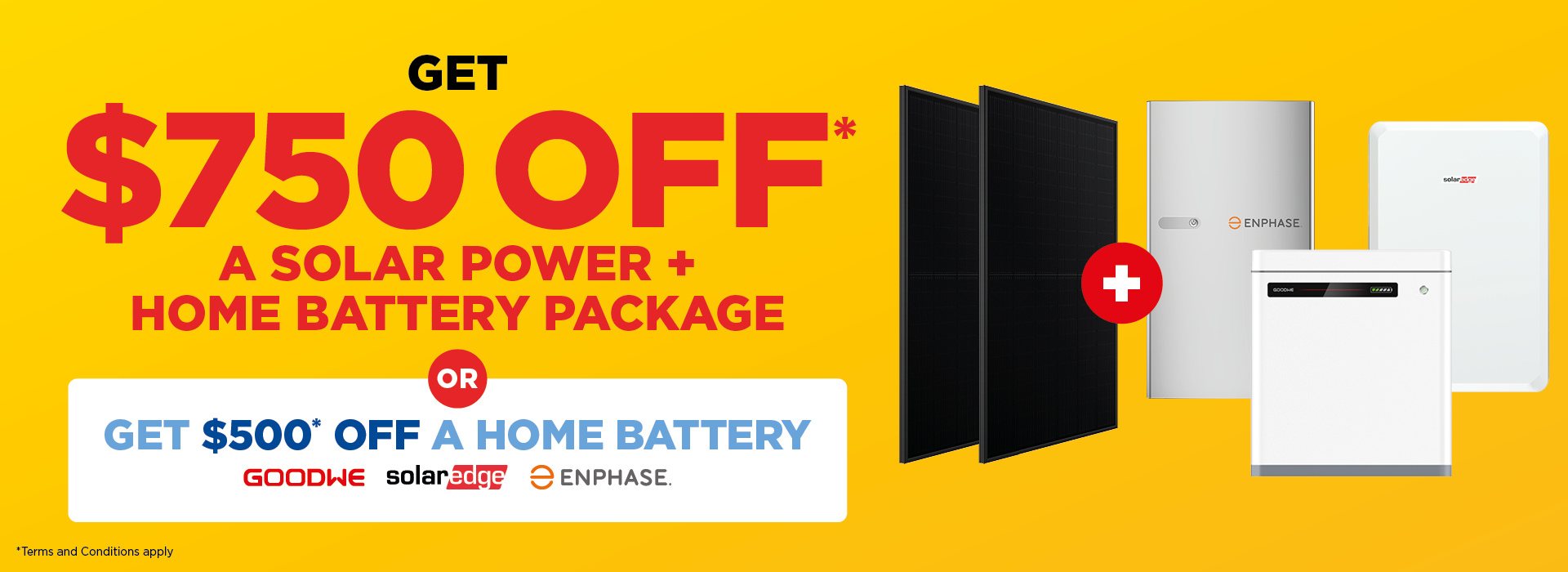 Get $750 off a Solar Power and Home Battery Package from Solahart